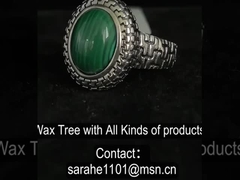 خاتم للنساء 925 خاتم حجر غالي فضي بيض بيض أشكال ملاكيت خاتم خطوبة