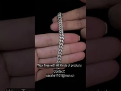 7.05 جرام أساور هيب هوب بلينغ بحرف ألماس للزوجين