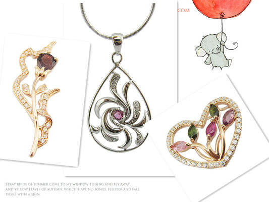 حلقات 925 من الحجارة الكريمة الفضية