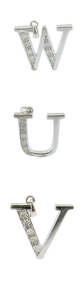 E Alphabet 18K الذهب أساور الماس مع صناعة رائعة العطلة الصيفية 925