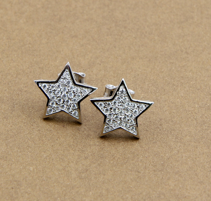حلقات نجمة ستود Twinkling Star 925 Sterling Silver Stud حلقات للجميلات اليومية حلقات نقدية حقيقية
