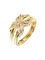 XO 18K Gold Diamond Rings 0.24ct 14K Gold White مملوءة